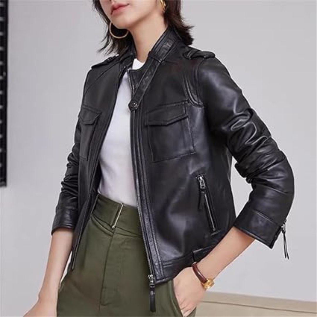 Ambra | Handgefertigte Lederjacke