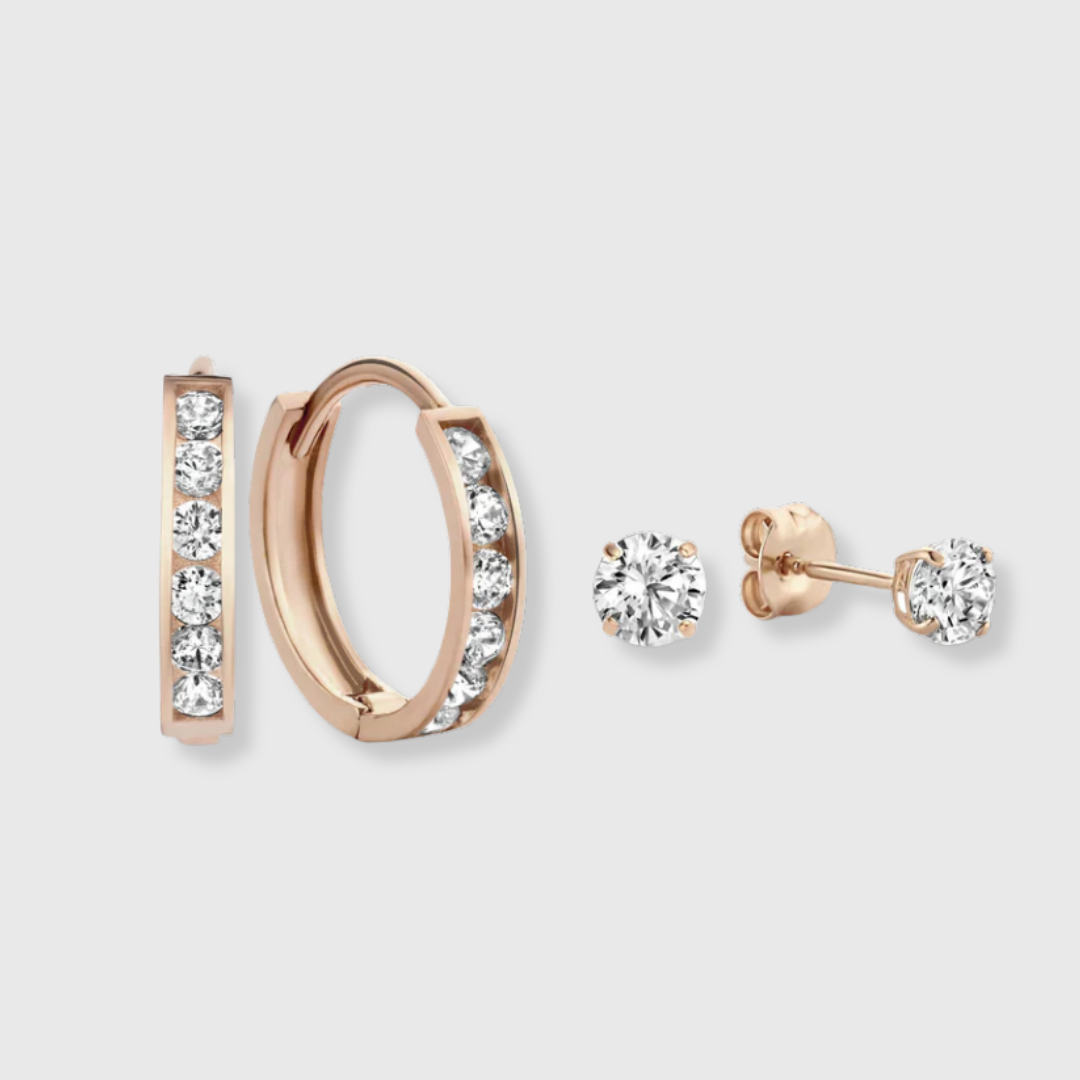 Dara Brillane Stein-Ohrring-Set