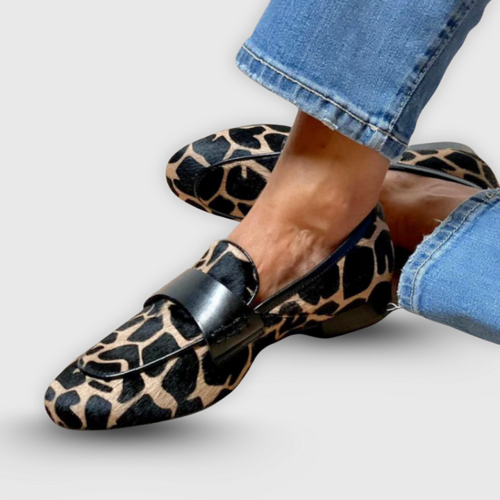 Estefany | Loafer mit Giraffenmuster und eleganter Wildheit