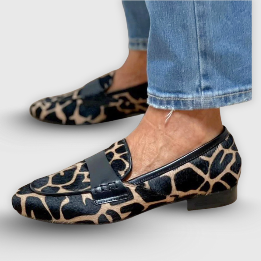 Estefany | Loafer mit Giraffenmuster und eleganter Wildheit