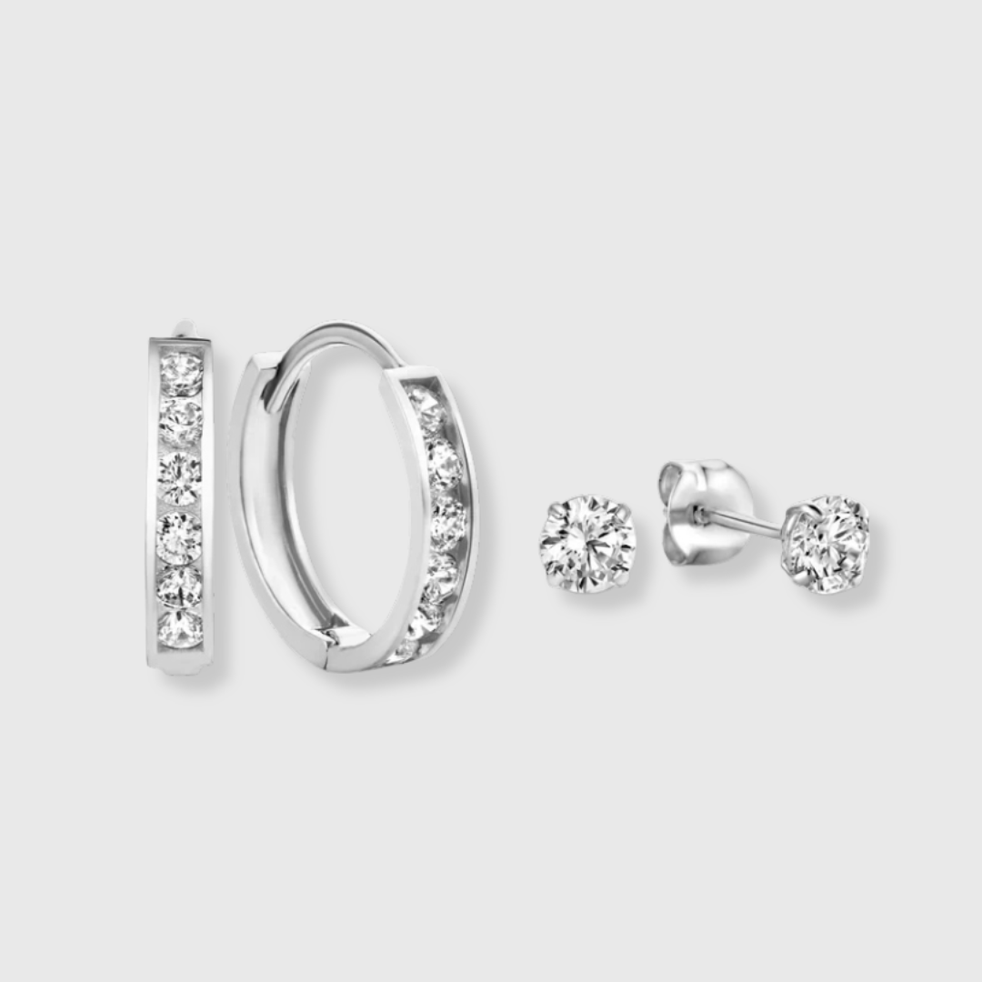 Dara Brillane Stein-Ohrring-Set