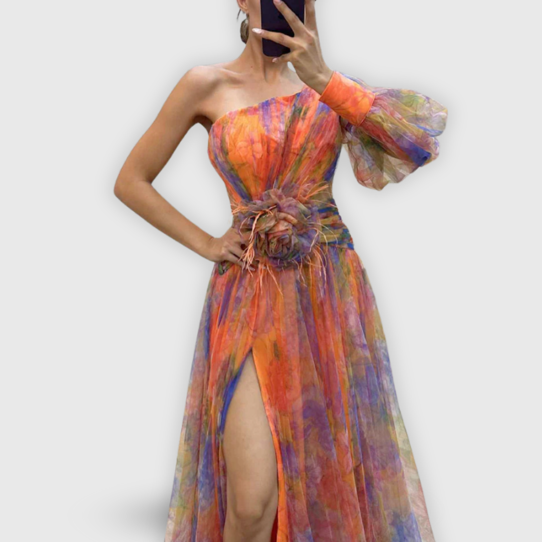 Nina | Stilvolles Blumenkleid