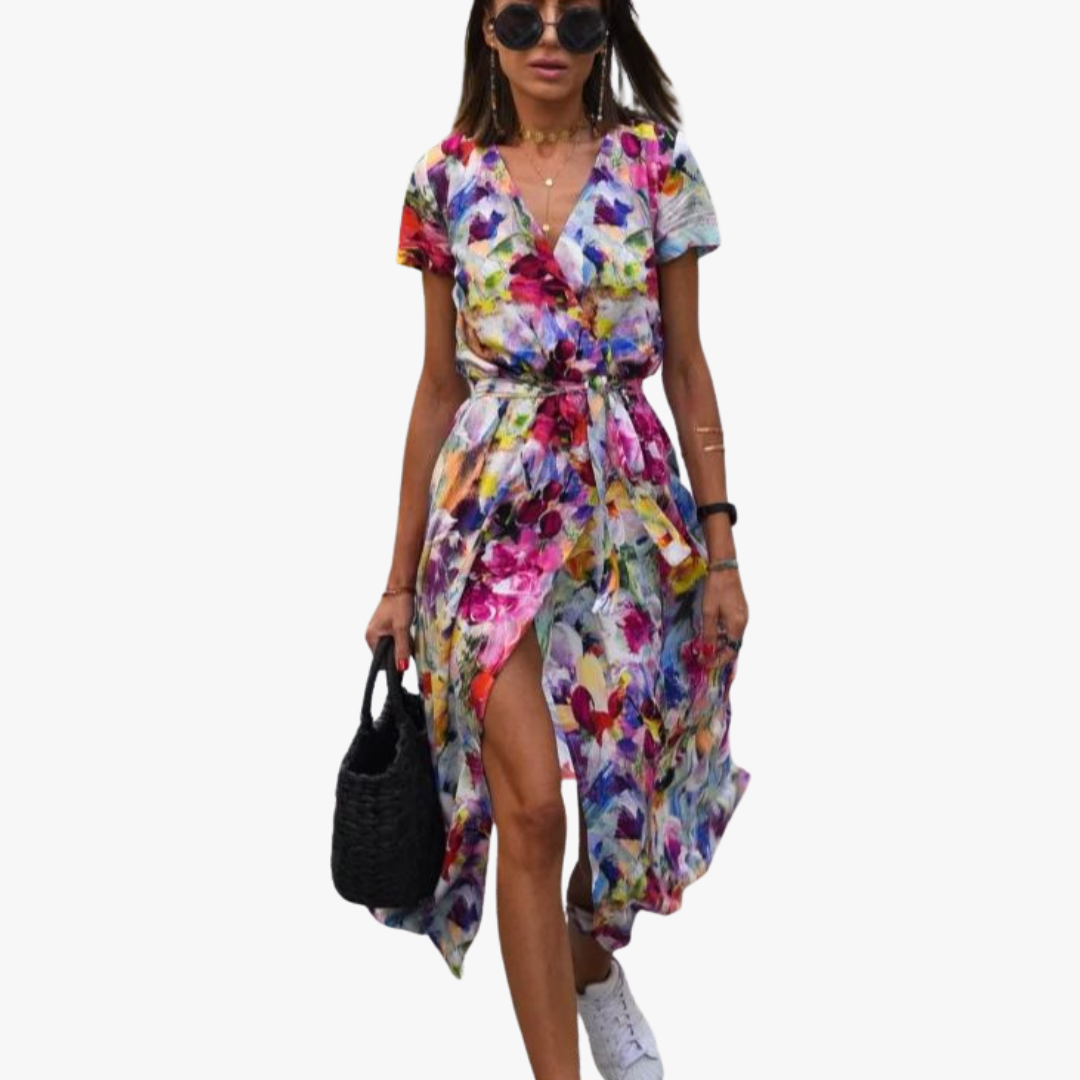 Gina | Luftiges Sommerkleid in Handarbeit