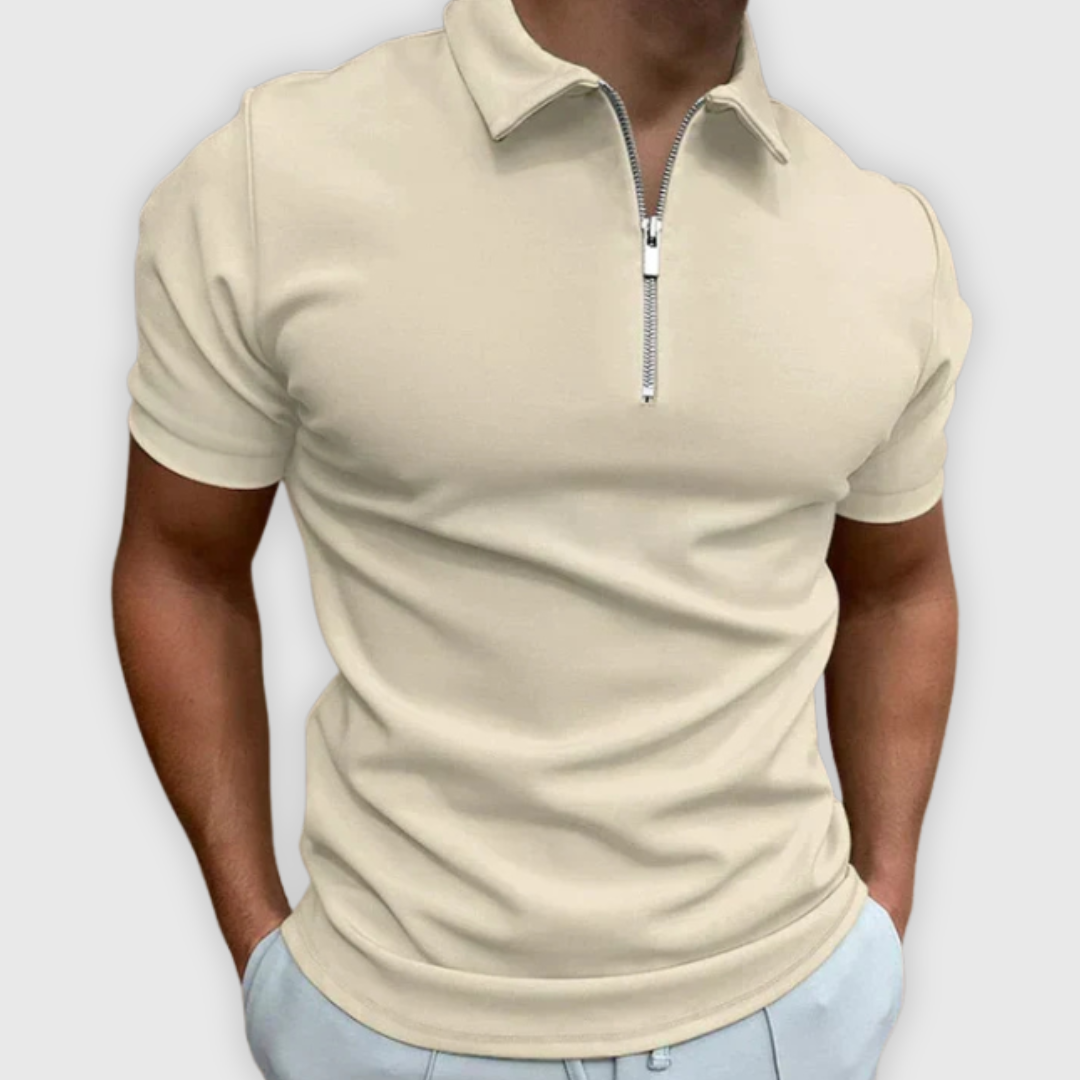 Davide | Premium Polo mit Reißverschluss