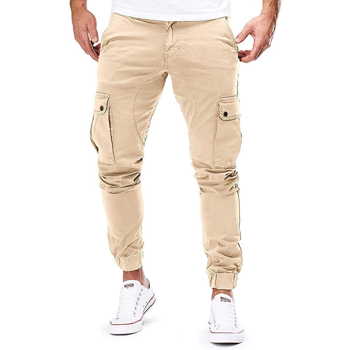 Herren Cargohose | Stylische Jogger mit Taschen & Bündchen