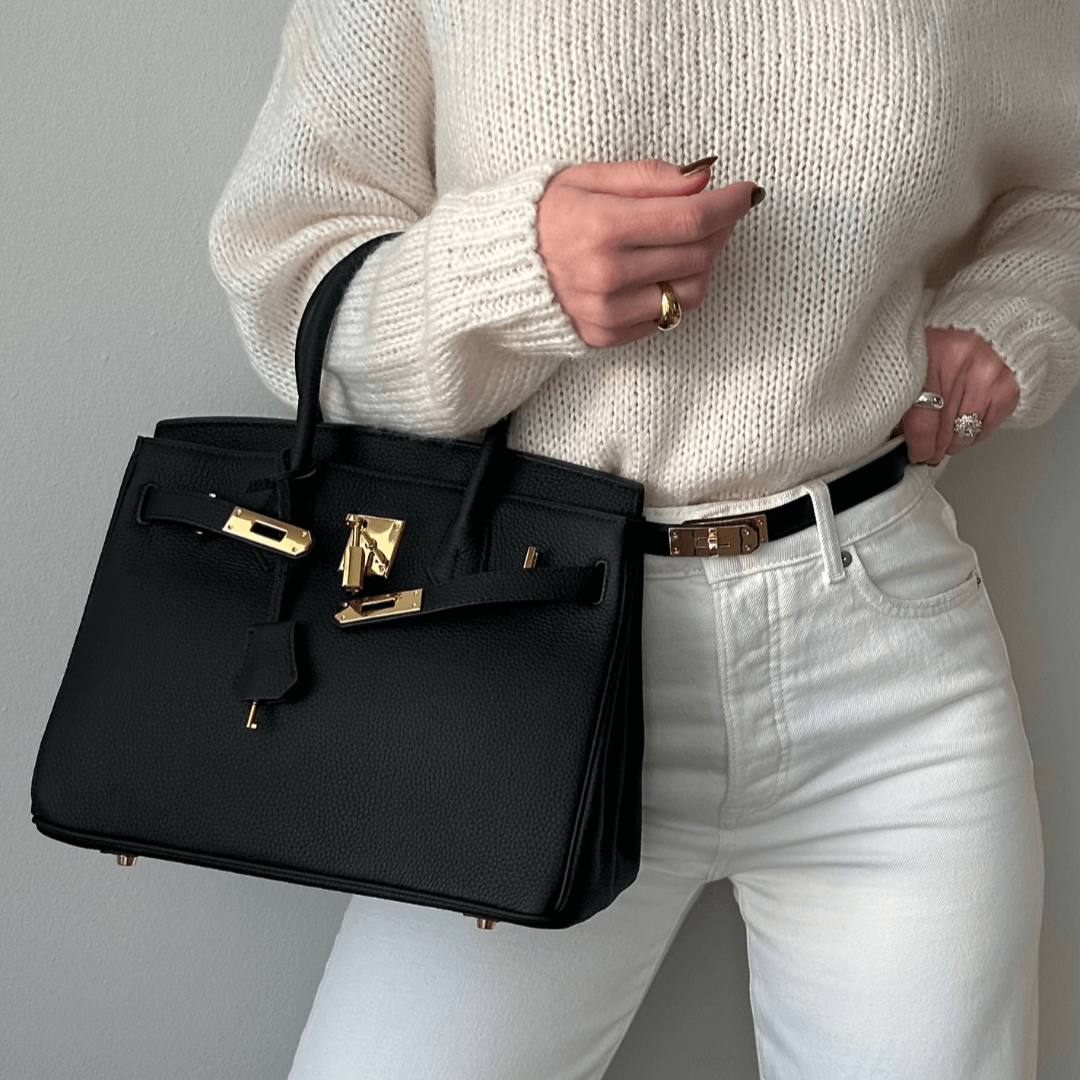 Verona | Handgefertigte Handtasche mit goldenen Details