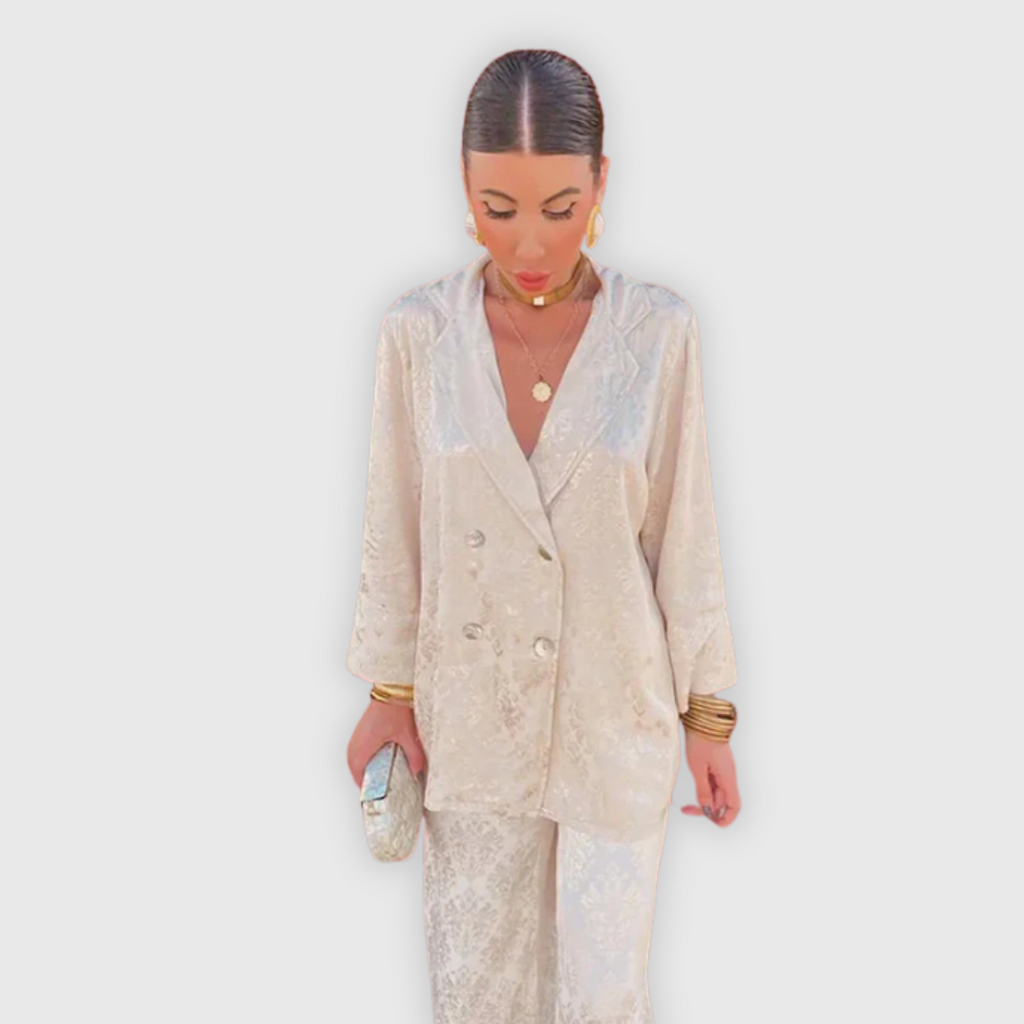 Elisa | Eleganter Jacquard-Blazer