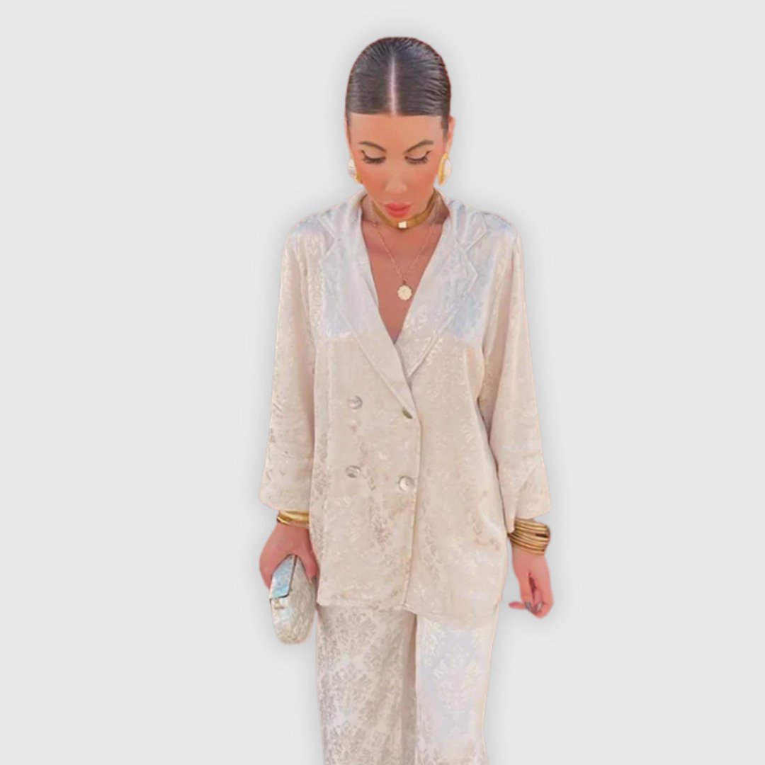 Elisa | Eleganter Jacquard-Blazer