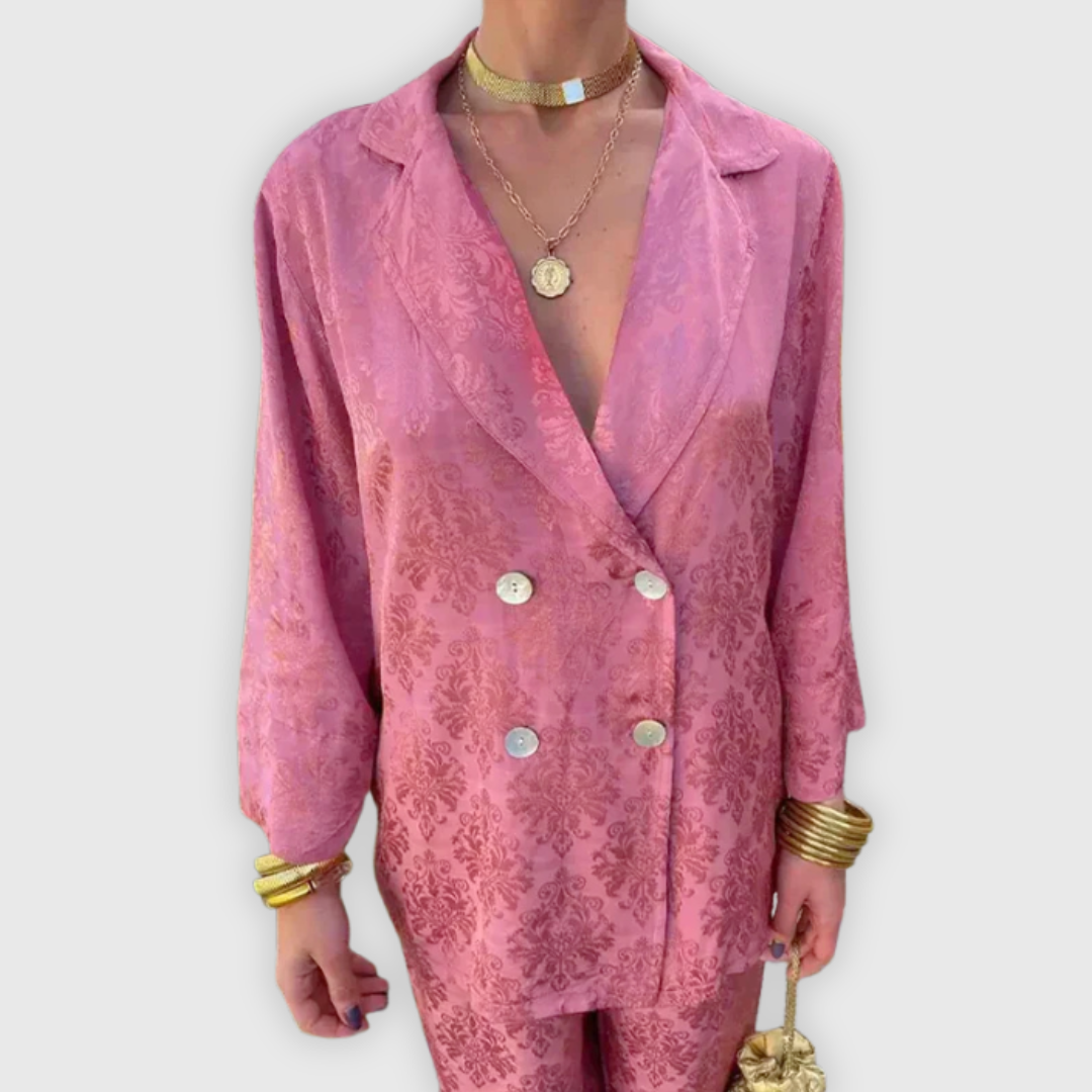 Elisa | Eleganter Jacquard-Blazer