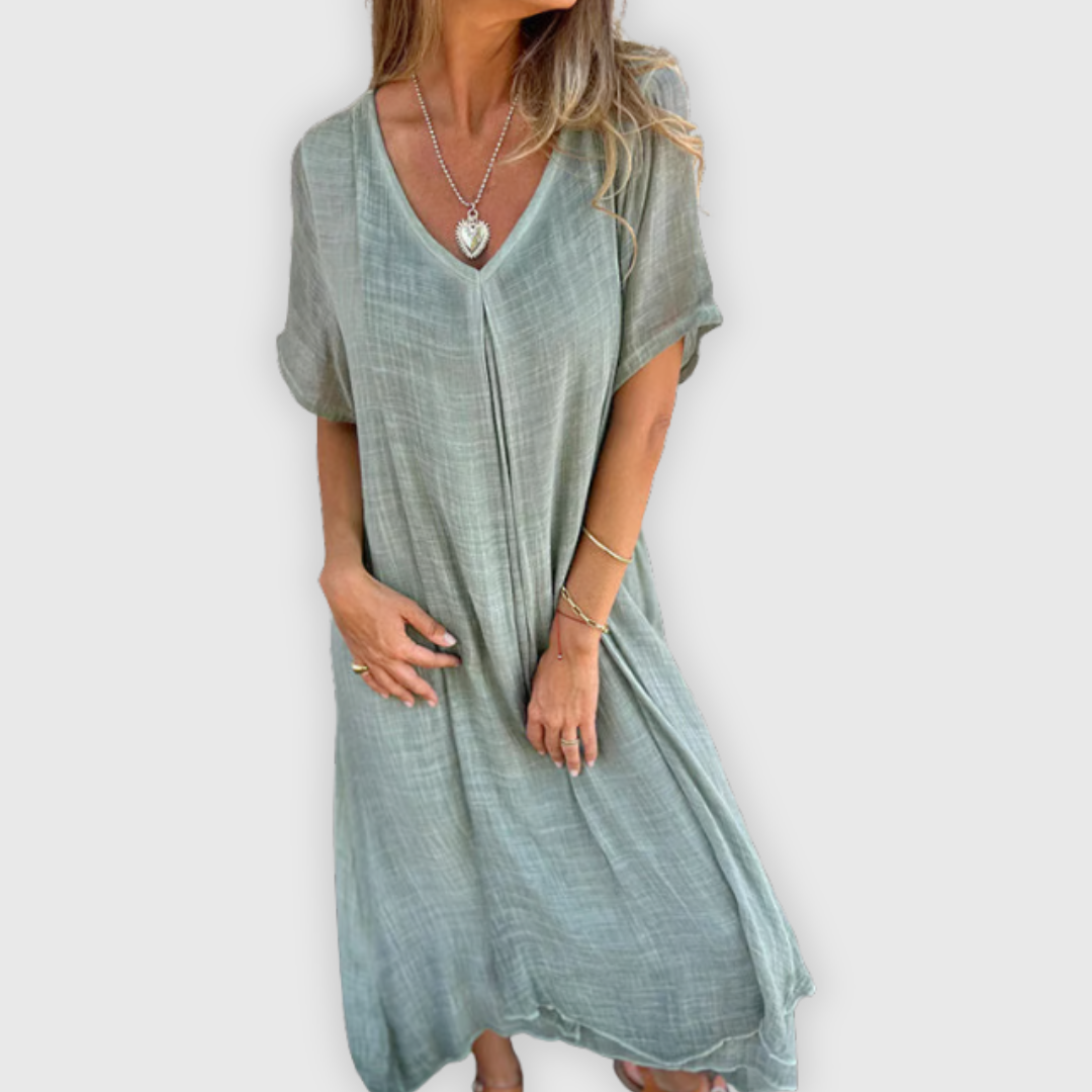 Libera | Leichtes langes Kleid Handgefertigt