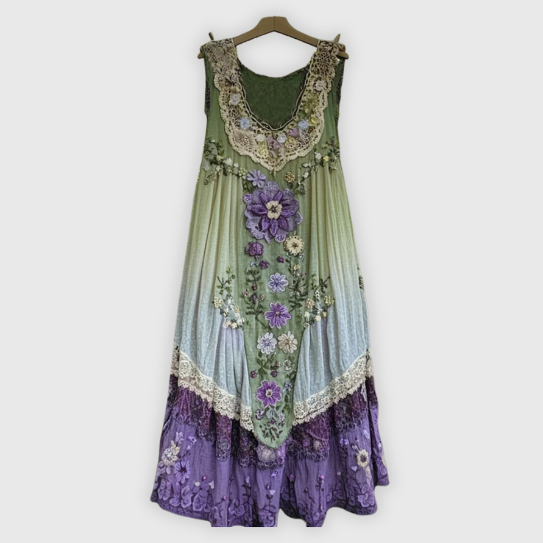 Giuditta | Ärmelloses Patchworkkleid
