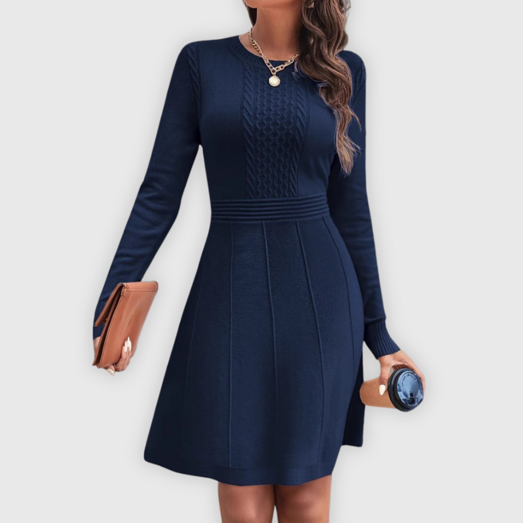 Daniela | Kleid in Strickoptik Handgefertigt