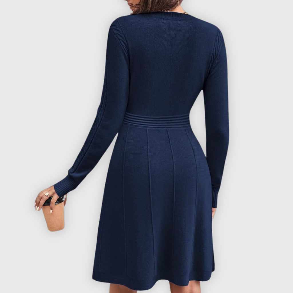 Daniela | Kleid in Strickoptik Handgefertigt