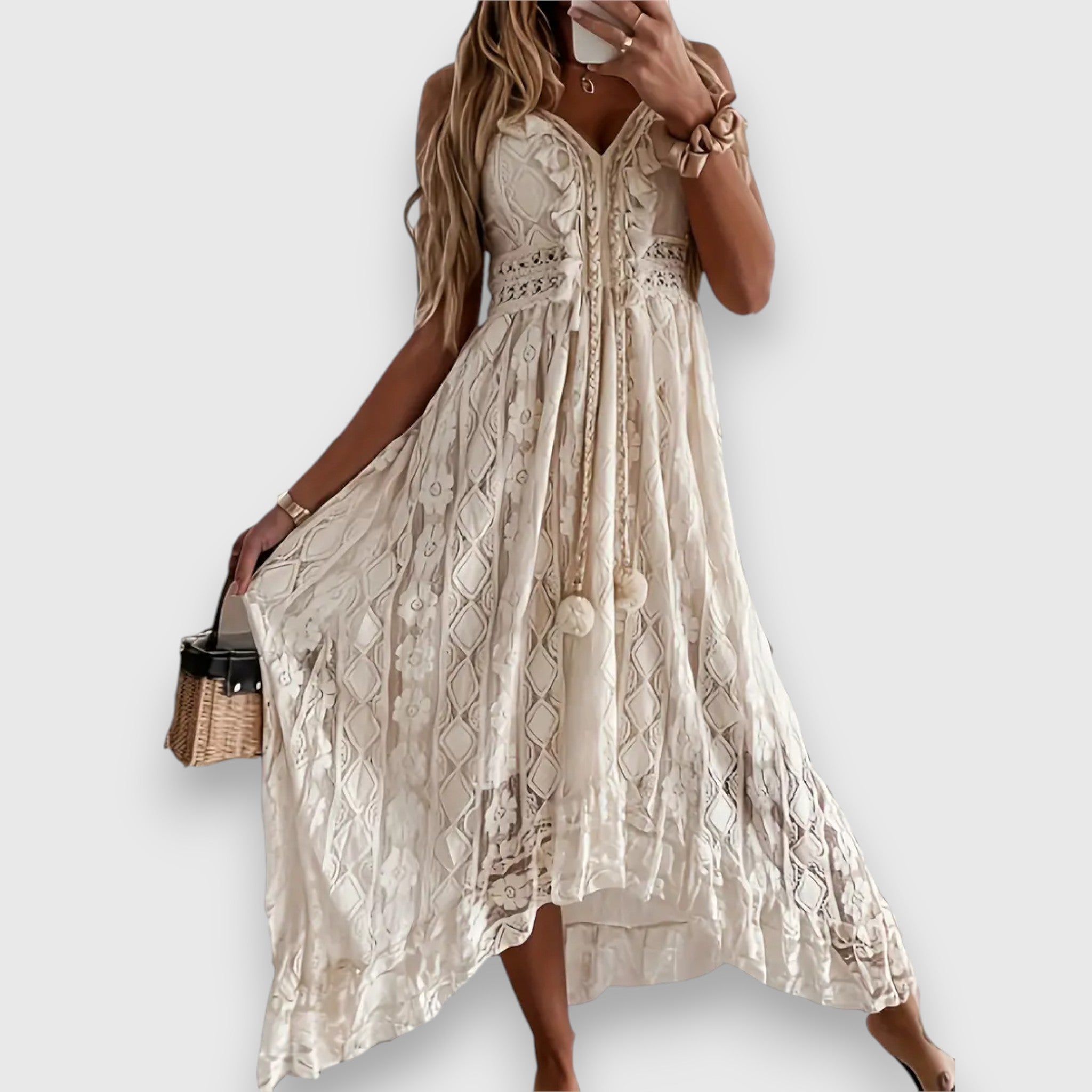 Flora | Maxikleid mit Premium-Details