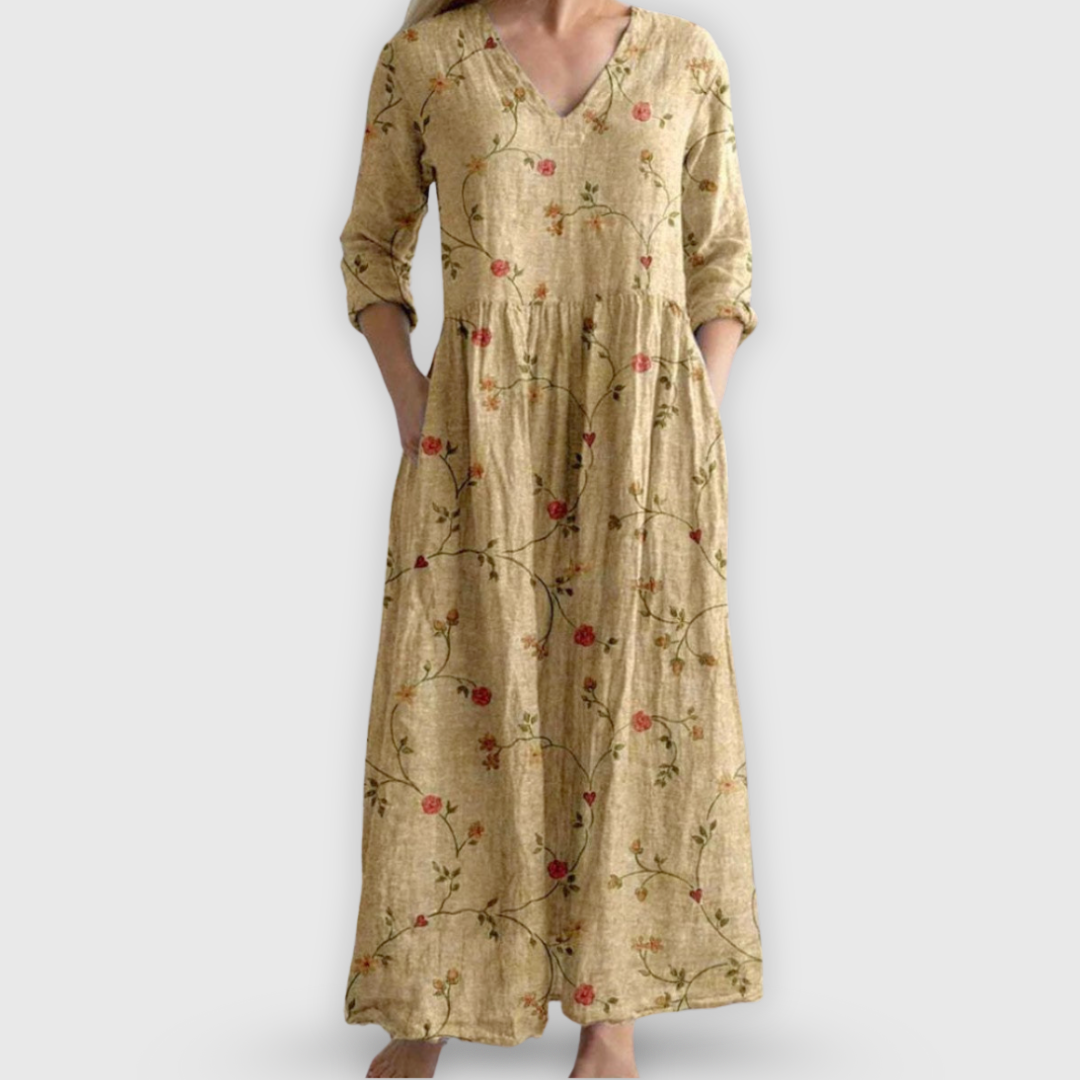 Ela | Elegantes Blumenkleid in Premium-Qualität