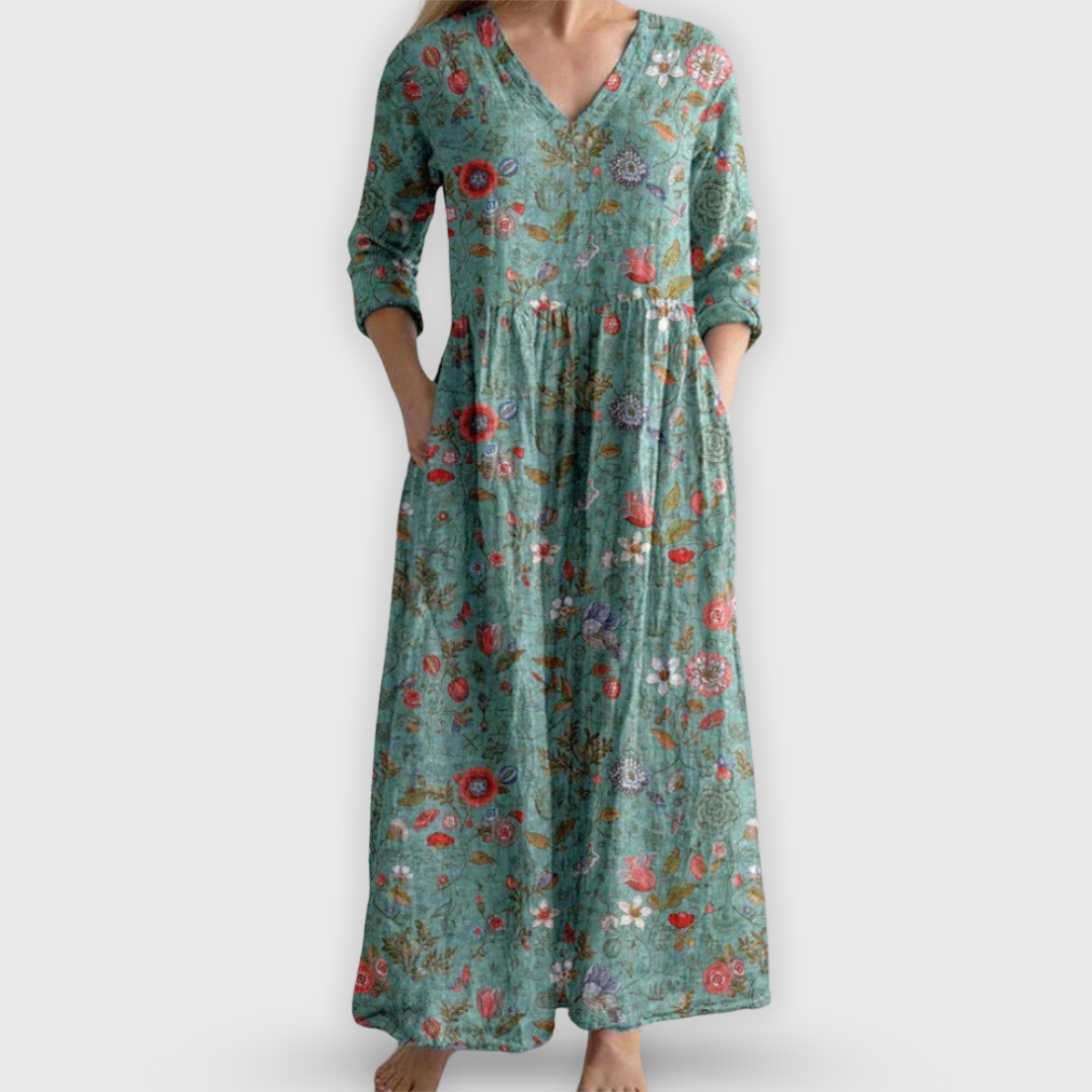 Ela | Elegantes Blumenkleid in Premium-Qualität