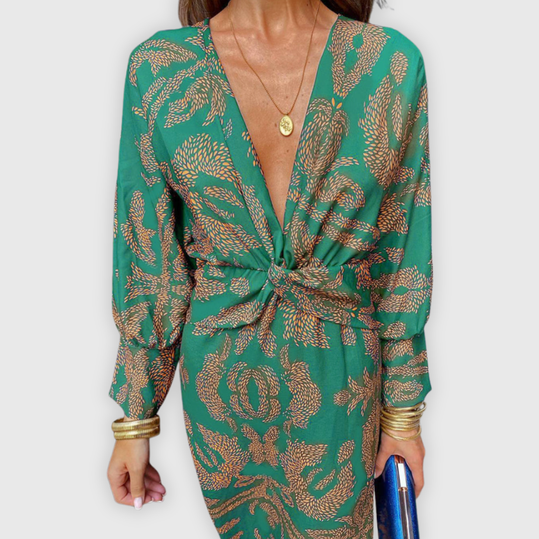 Lia | Handgefertigtes Premium-Midikleid