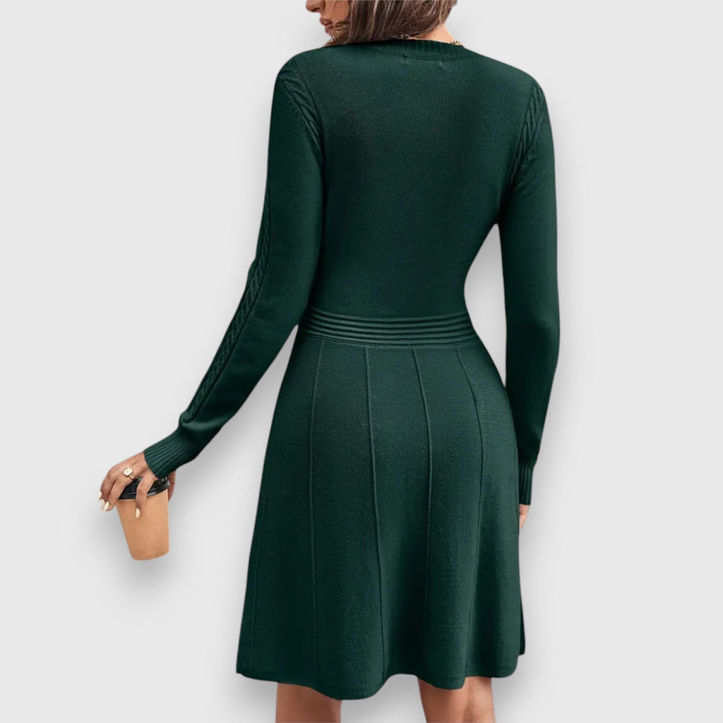 Daniela | Kleid in Strickoptik Handgefertigt