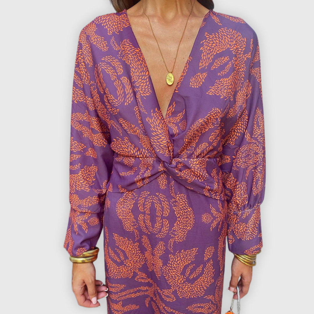 Lia | Handgefertigtes Premium-Midikleid