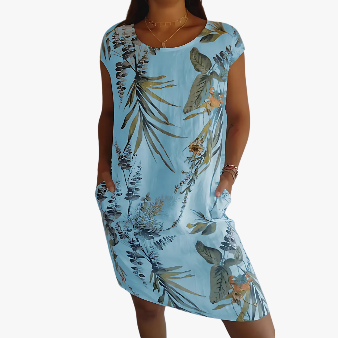 Mirella | Veganes Kleid mit organischem Baumwoll-Leinen-Mix