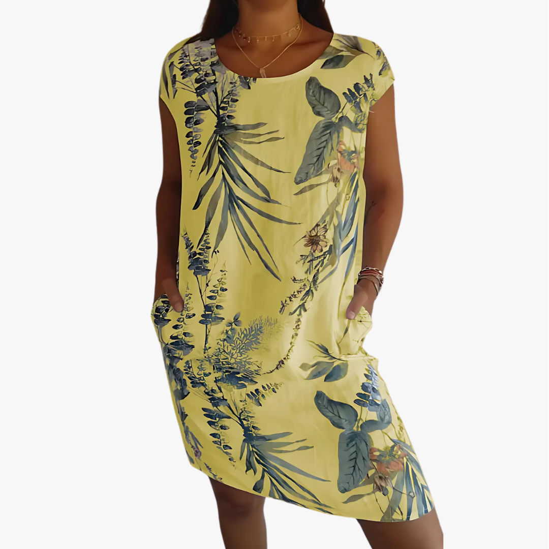 Mirella | Veganes Kleid mit organischem Baumwoll-Leinen-Mix