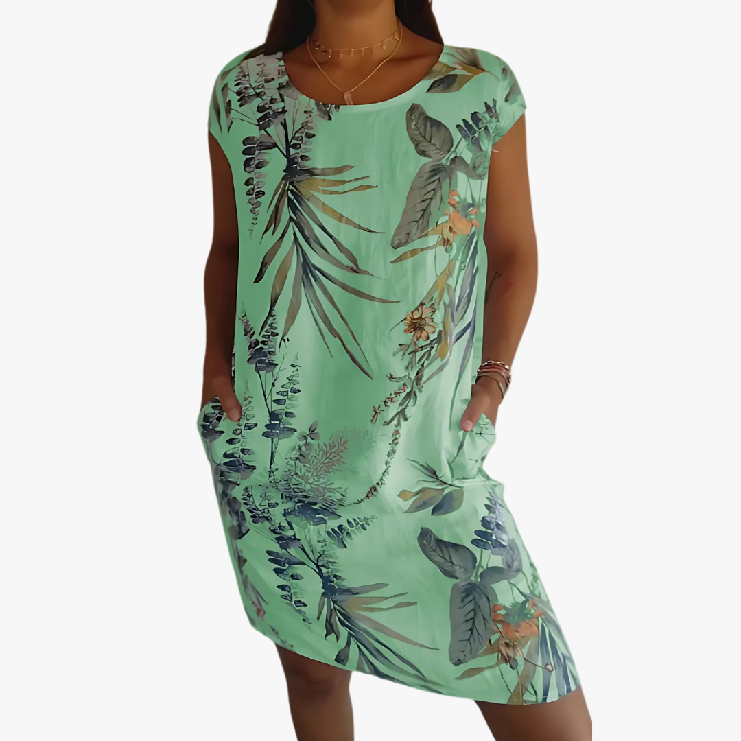 Mirella | Veganes Kleid mit organischem Baumwoll-Leinen-Mix