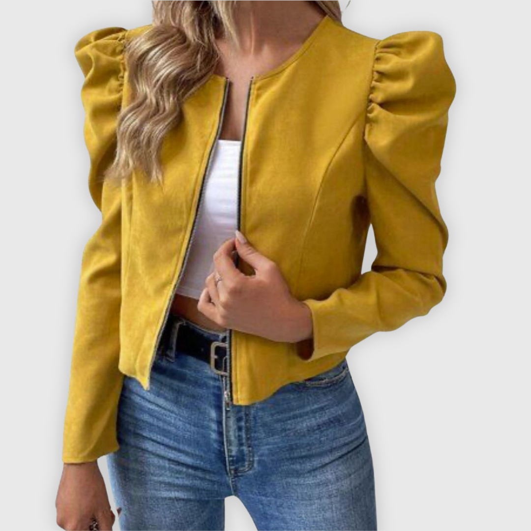 Licia | Kurzjacke in Premium-Optik