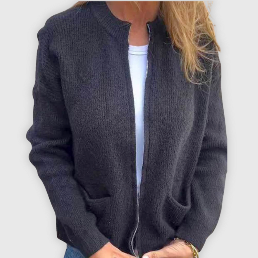 Eva | Handgenähte Baumwoll-Strickjacke