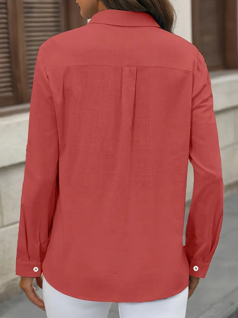 Atena | Baumwollhemd mit Brusttaschen