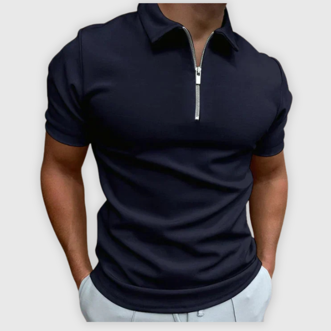 Davide | Premium Polo mit Reißverschluss