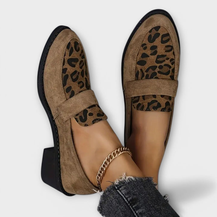 Raffaella | Handgefertigte Premium-Loafer im Animal-Look
