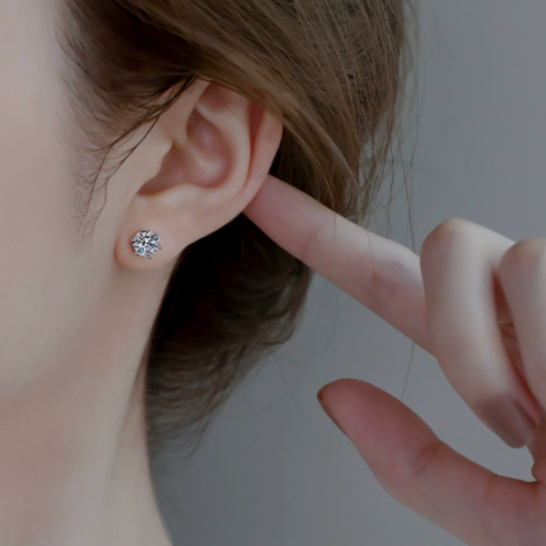 Celeste Luxe Ohrringe | Weißgold