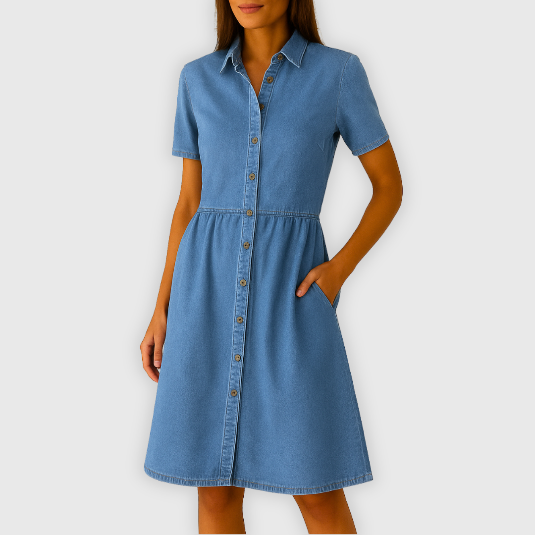 Edna | Lässiges Jeanskleid