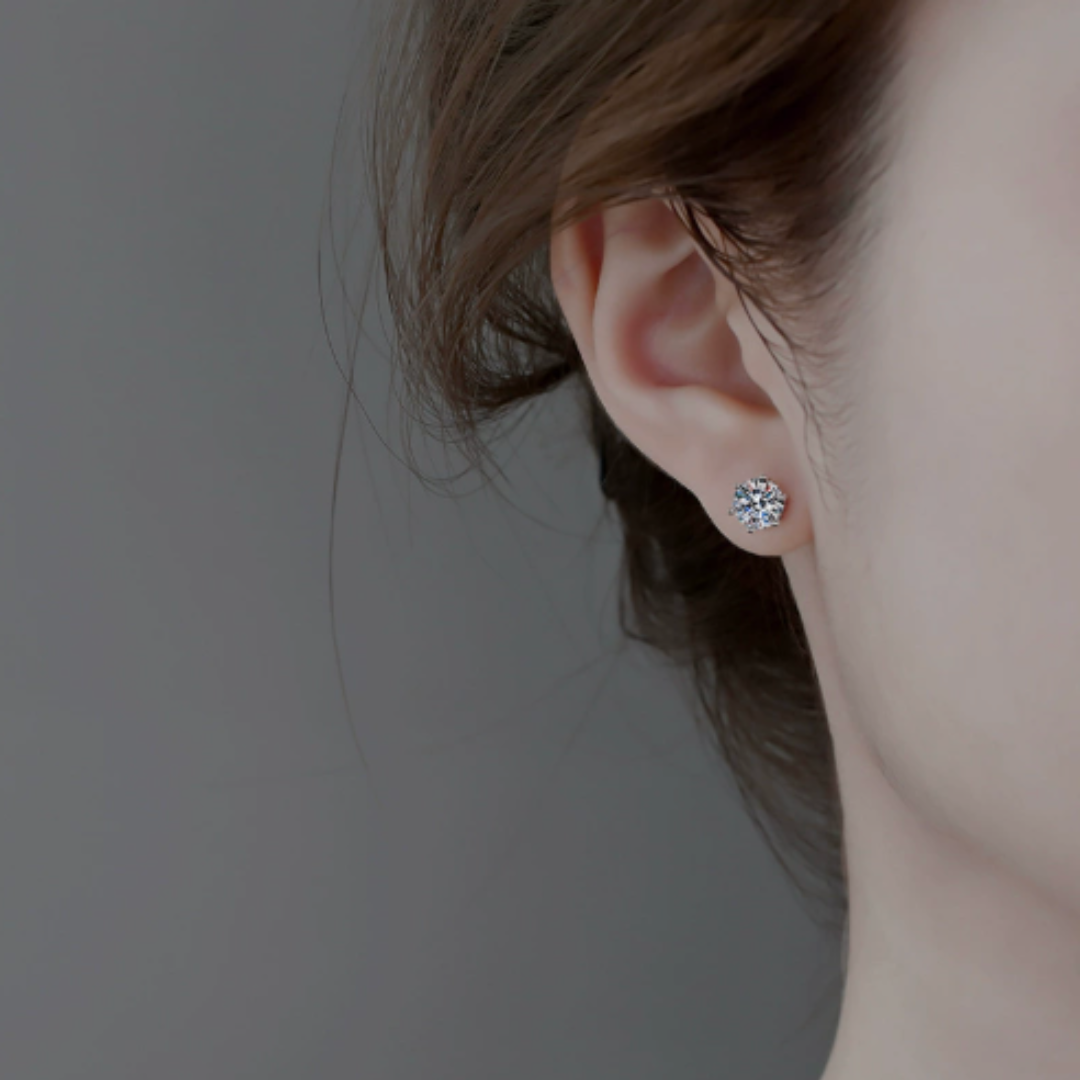 Celeste Luxe Ohrringe | Weißgold