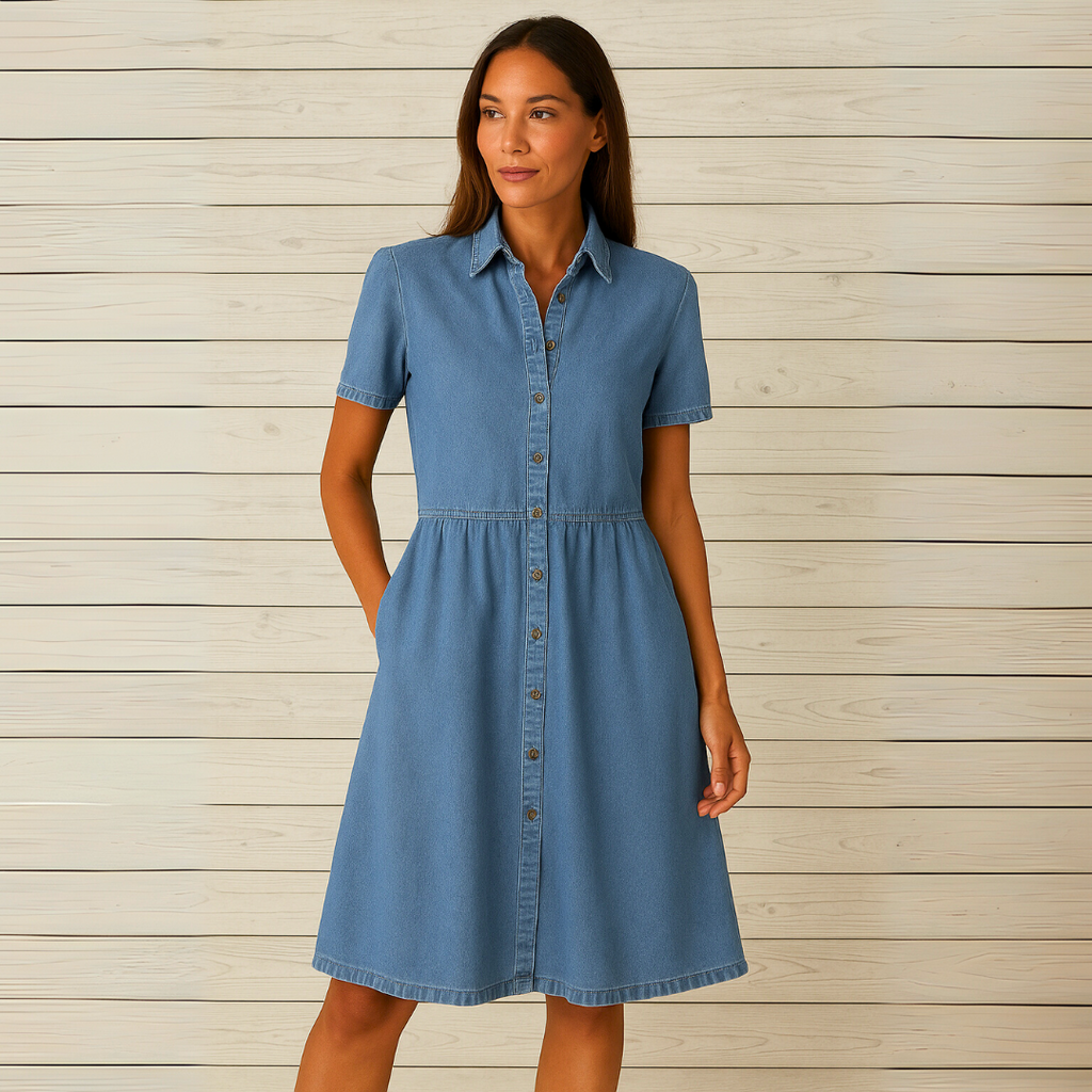 Edna | Lässiges Jeanskleid