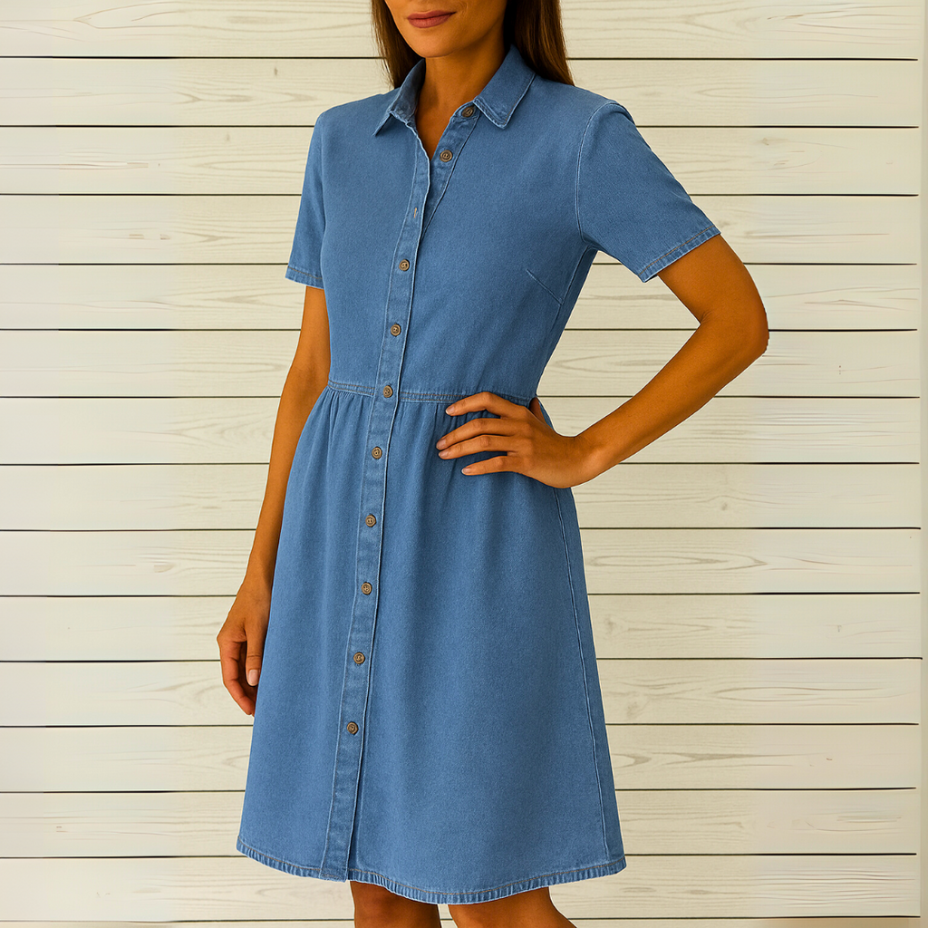 Edna | Lässiges Jeanskleid