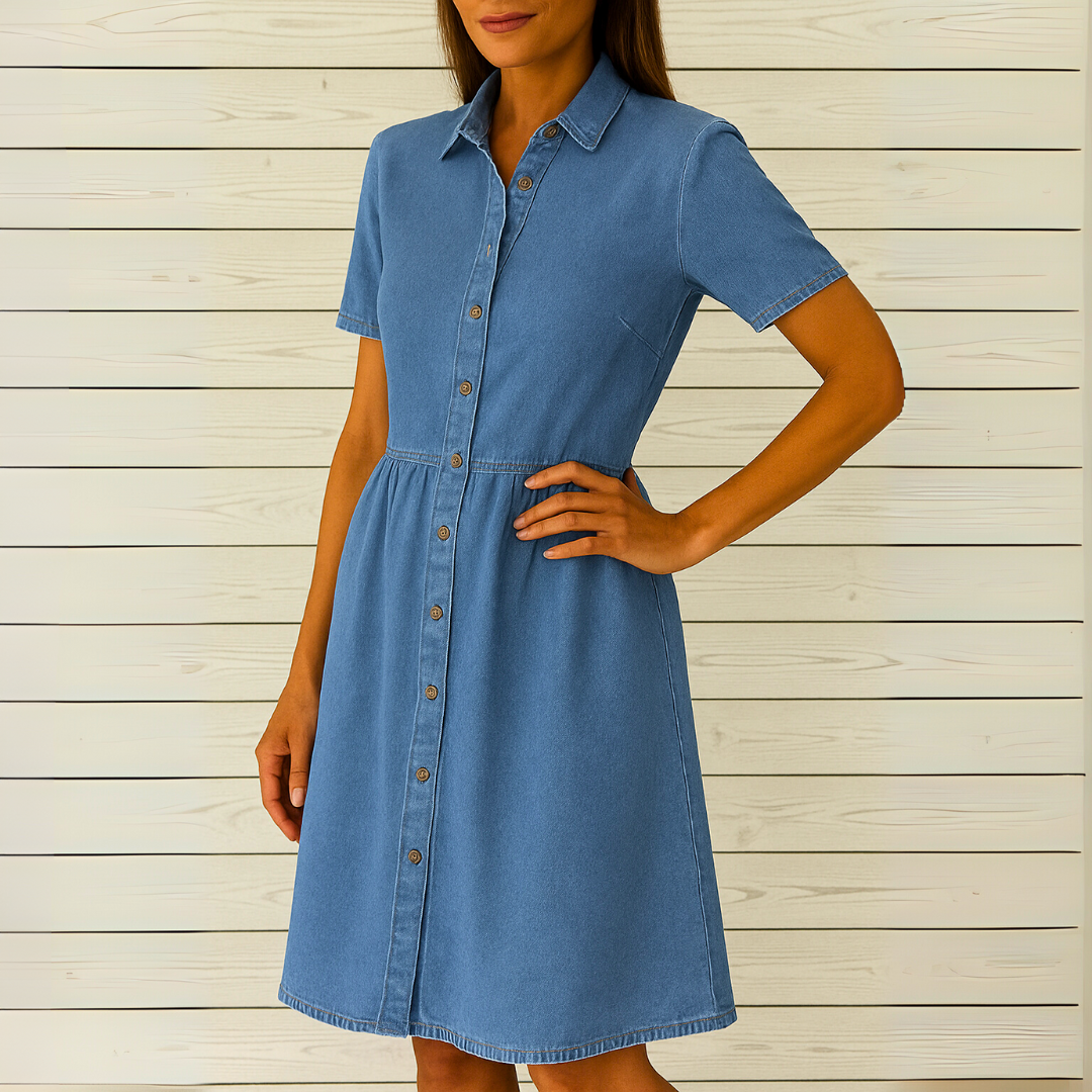 Edna | Lässiges Jeanskleid