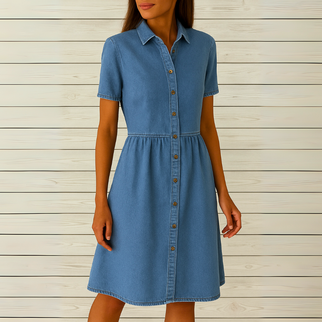 Edna | Lässiges Jeanskleid