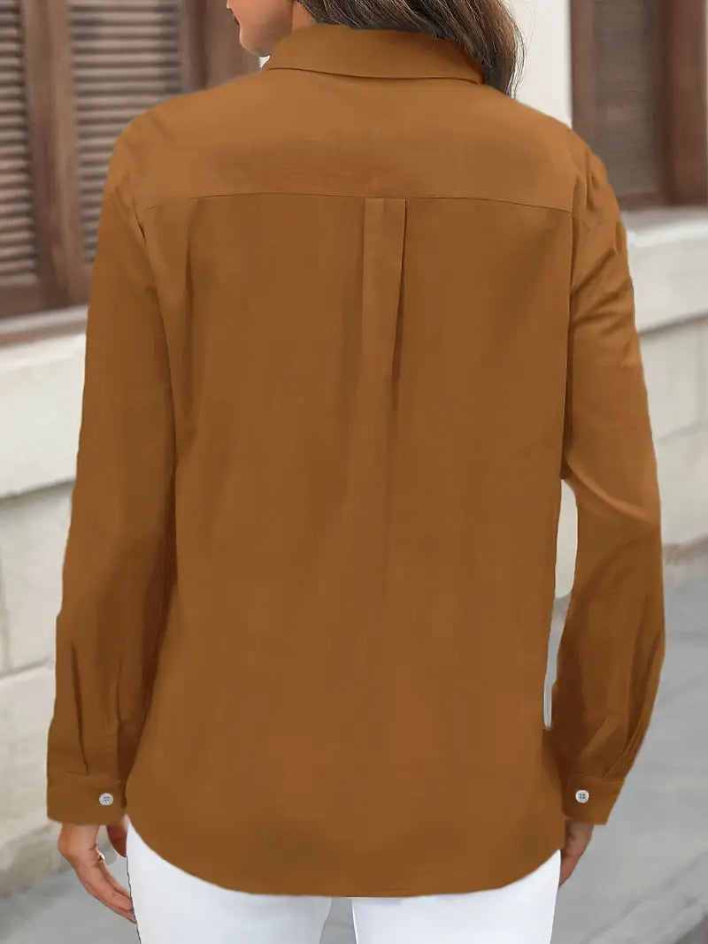 Atena | Baumwollhemd mit Brusttaschen