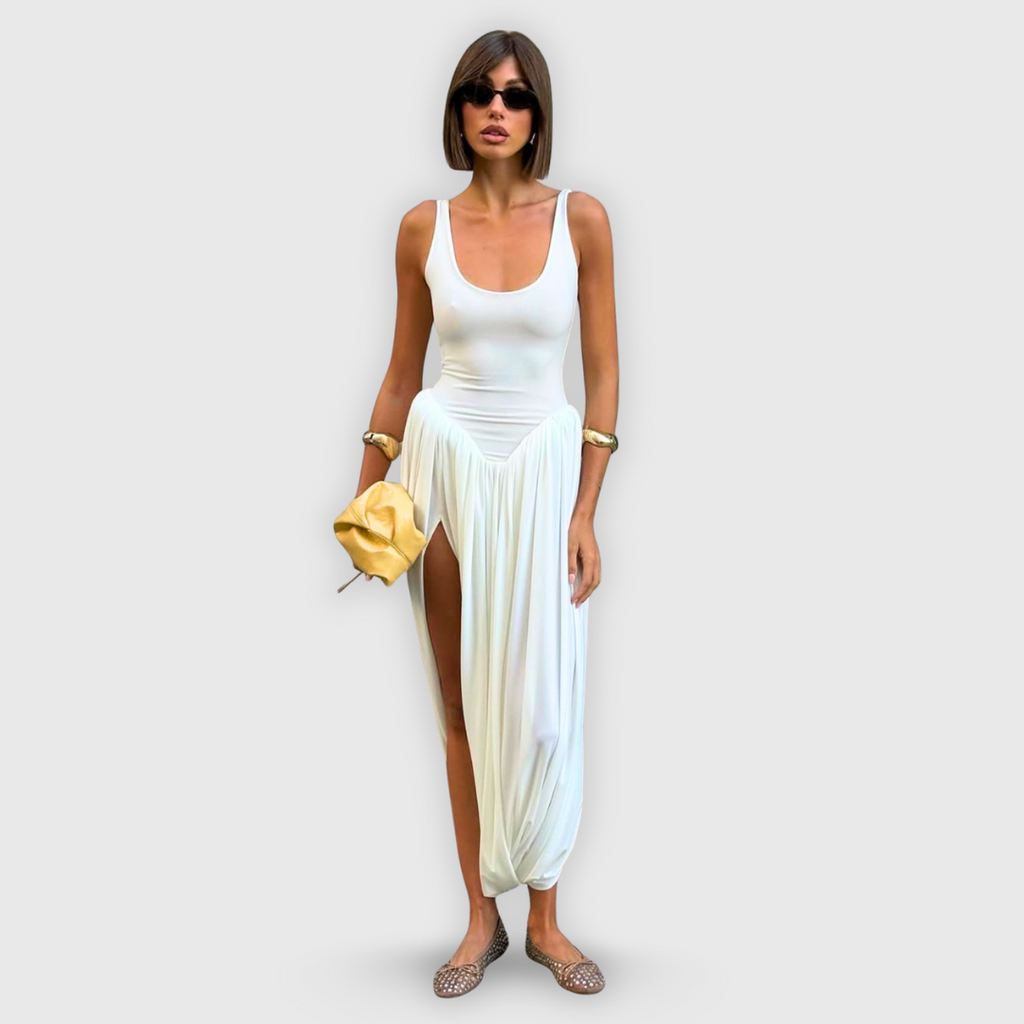 Kate | Elegante Kleid mit Skulptur-Rock