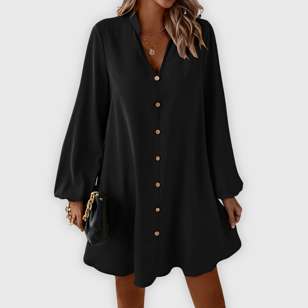 Yailin | Handgefertigte Maxi-Bluse im Kleid-Look