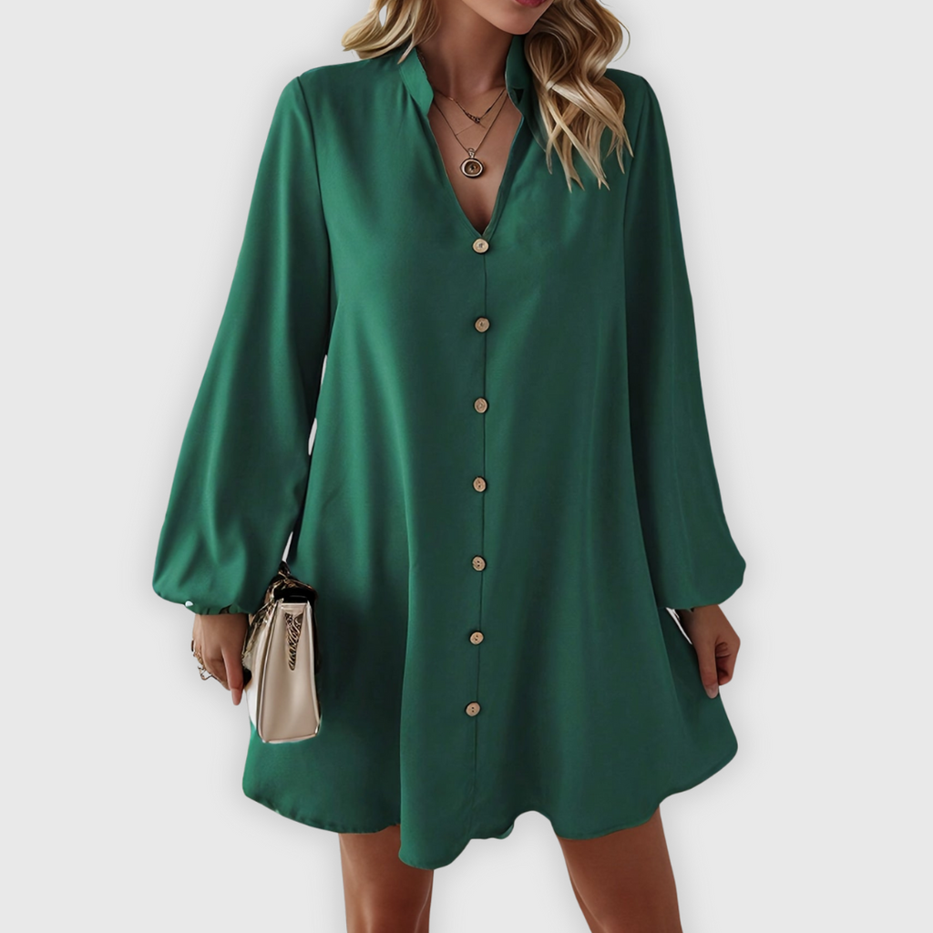 Yailin | Handgefertigte Maxi-Bluse im Kleid-Look