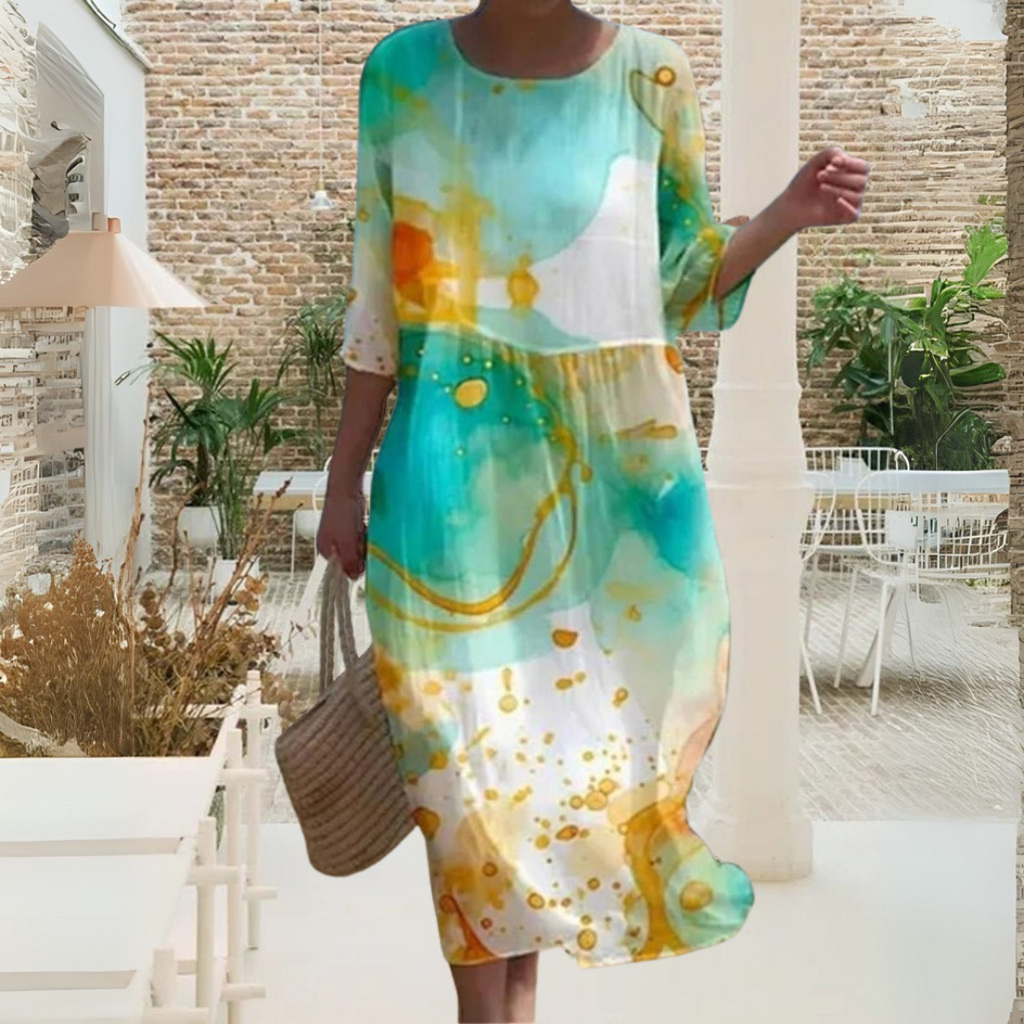 Laurita | Handgenähtes Premium-Sommerkleid