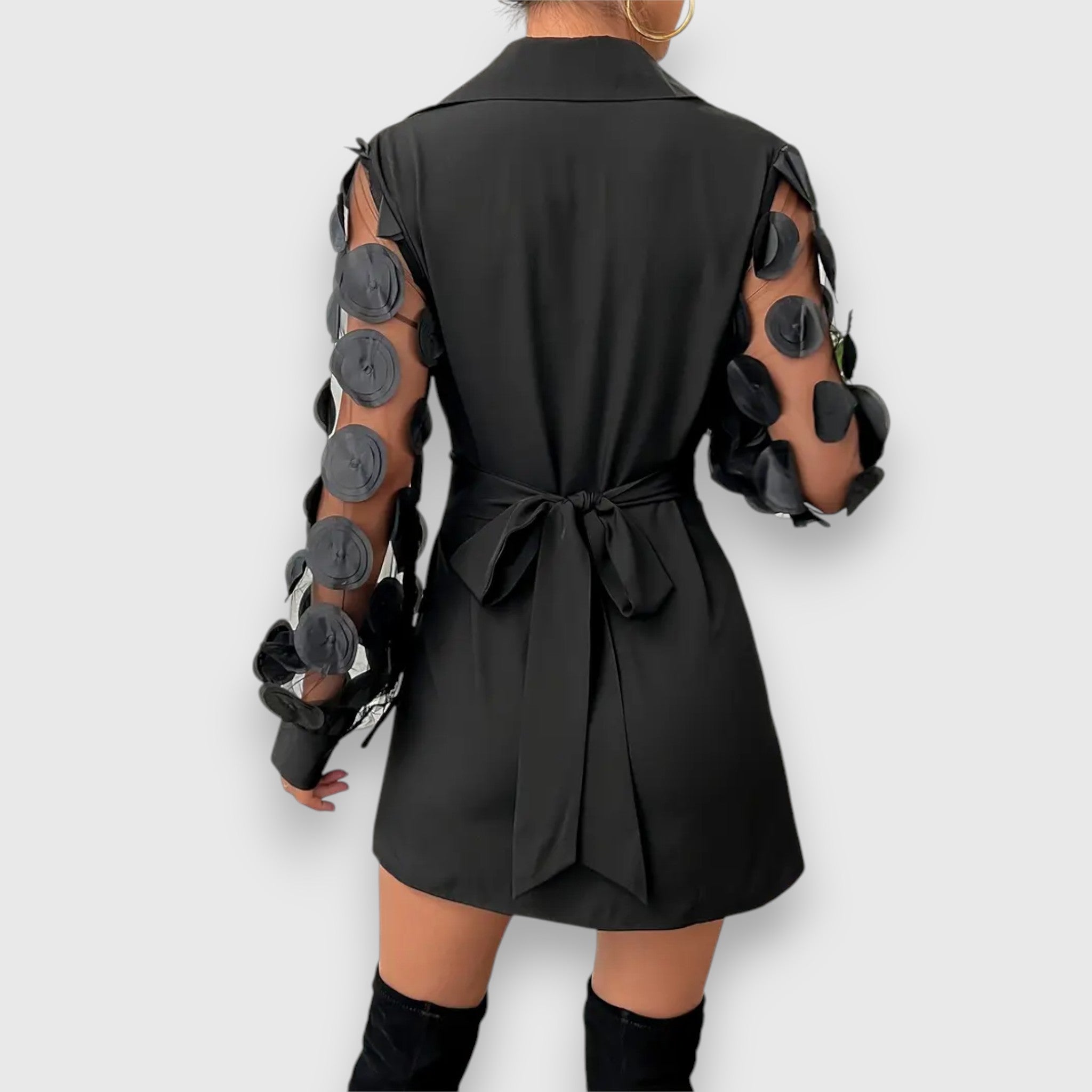 Celine | Midikleid handgenäht und raffiniert