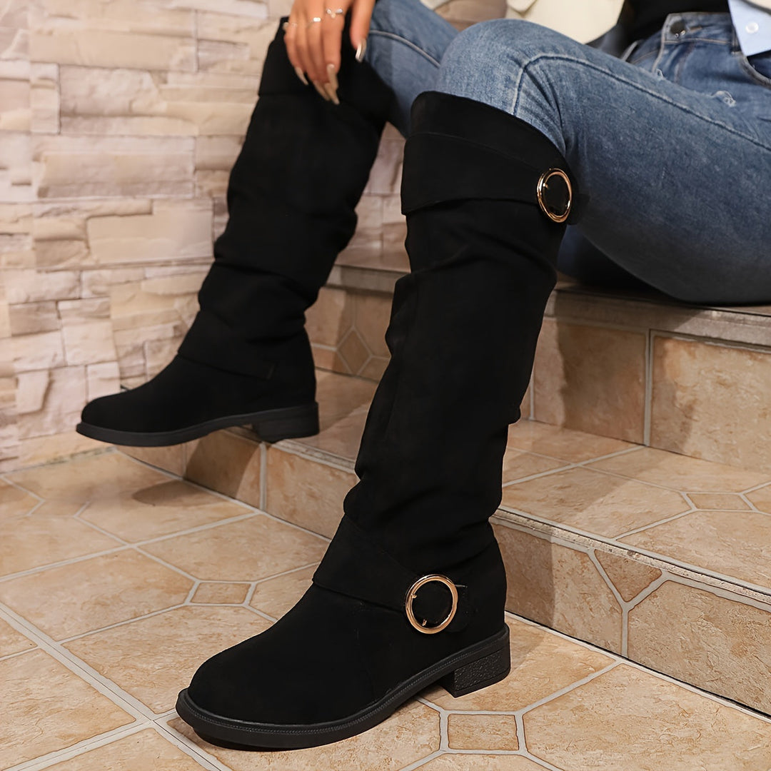 Ariel | Kniehohe Stiefel mit Schnalle