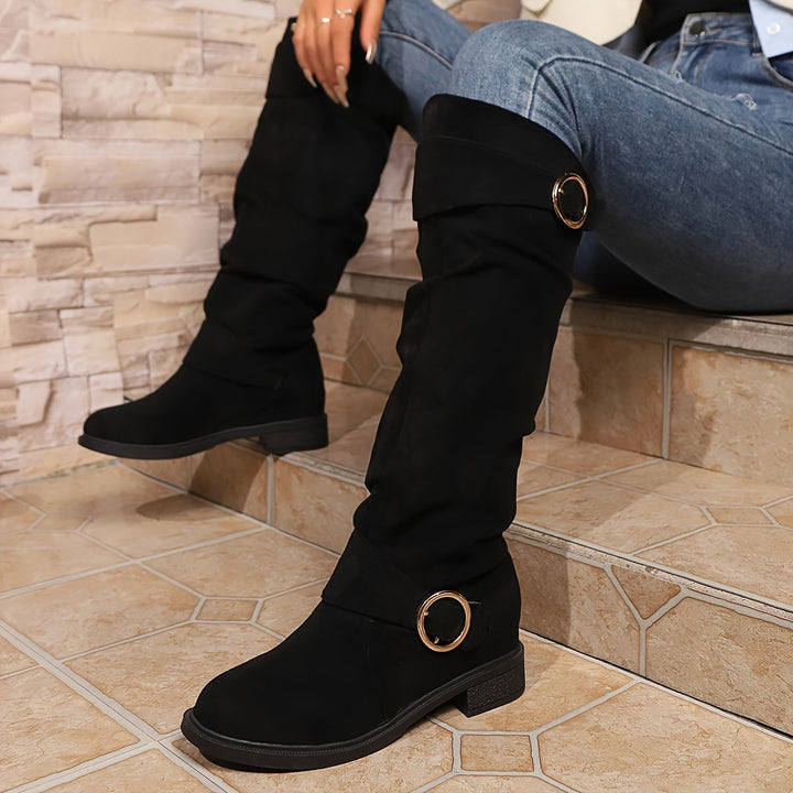 Ariel | Kniehohe Stiefel mit Schnalle