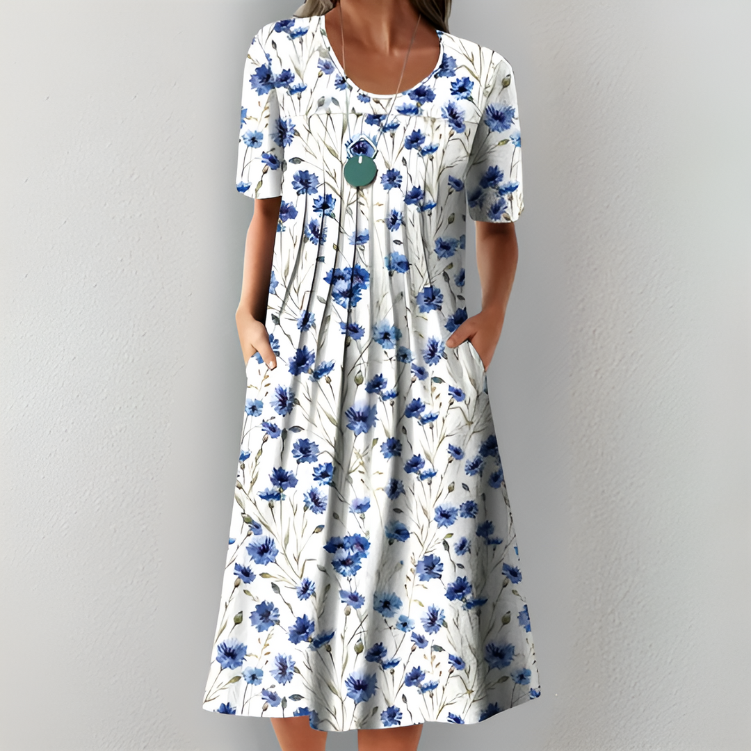 Noemi | Handgefertigtes Blumenkleid