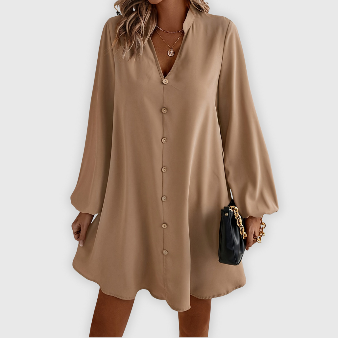 Yailin | Handgefertigte Maxi-Bluse im Kleid-Look