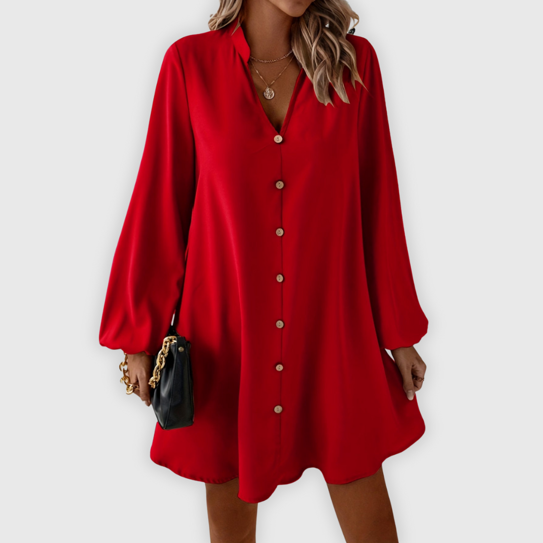 Yailin | Handgefertigte Maxi-Bluse im Kleid-Look