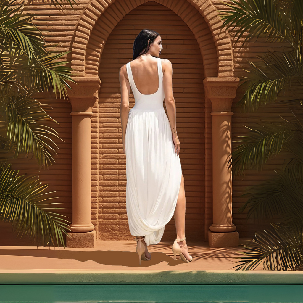 Kate | Elegante Kleid mit Skulptur-Rock